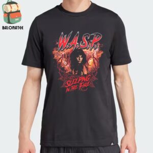 W.A.S.P Sleeping In the Fire Tee Black Merch Limited Classic T-Shirt