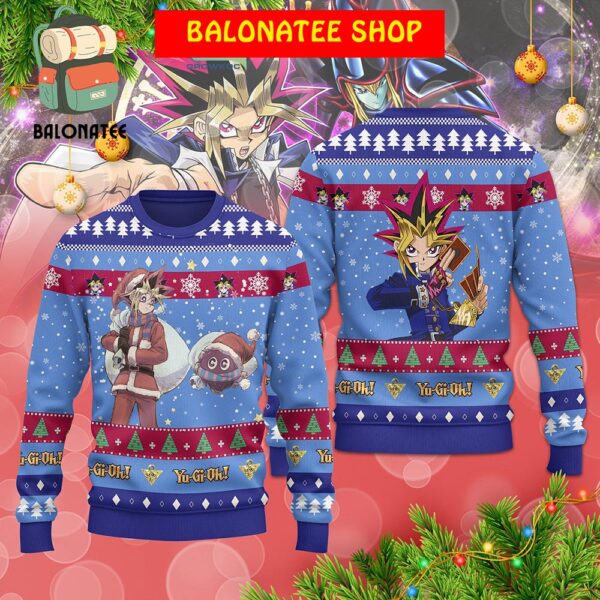 Yu-Gi-Oh Yugi Mutou Santa Christmas Ugly Sweater