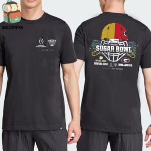 AllState Sugar Bowl Notre Dame Fighting Irish Head To Head Georgia Bulldogs CFP Quarterfinal At New Orleans Two Sides Classic T-Shirt