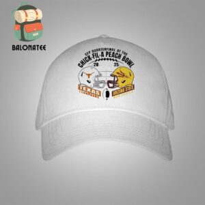 Arizona State Sun Devils Vs Texas Longhorns 2025 CFP Peach Bowl Head to Head Helmet Snapback Classic Hat Cap