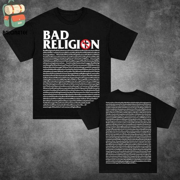 Bad Religion Every Song Ever Tee Merch Limited Two Sides Classic T-Shirt