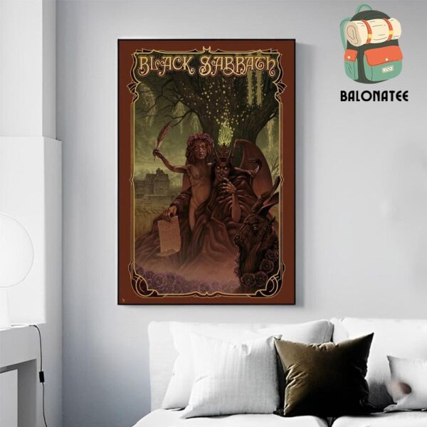 Black Sabbath Regular Edition Poster Celebrate Song Series NIB From Therie Debut Album Wall Decor Poster Canvas