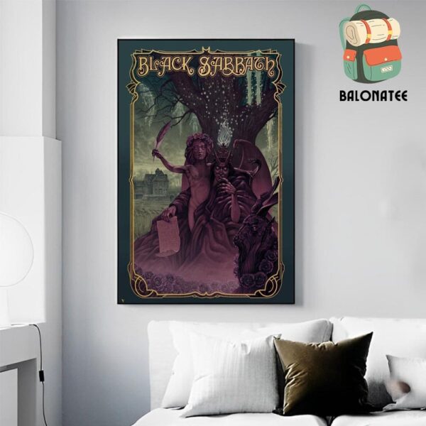 Black Sabbath Vartiant Edition Poster Celebrate Song Series NIB From Therie Debut Album Wall Decor Poster Canvas