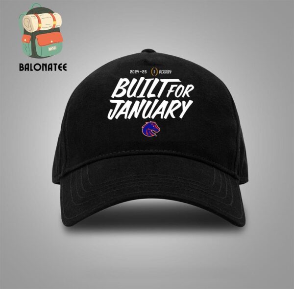 College Football Playoff 2025 Boise State Broncos Built For January Merchandise Limited Snapback Classic Hat Cap