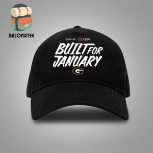 College Football Playoff 2025 Georgia Bulldogs Built For January Merchandise Limited Snapback Classic Hat Cap