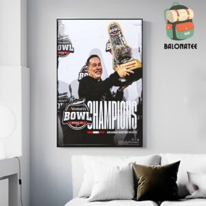 Congrats Arkansas State Red Wolves With The 68 Ventures Bowl 2024 Champions First Bowl Since 2019 Wall Decor Poster Canvas