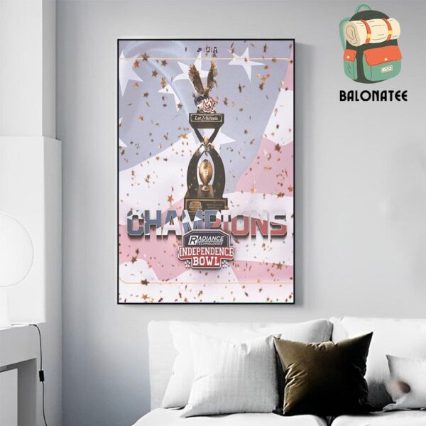 Congrats To Army Black Knights With The 2024 Independence Bowl Champions Wall Decor Poster Canvas