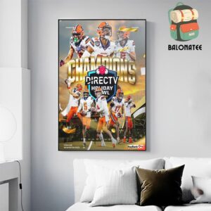 Congrats To Syracuse Orange Football With 2024 Holiday Bowl Champions Wall Decor Poster Canvas