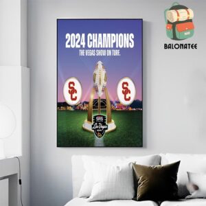 Congrats To USC Trojans Football With 2024 Las Vegas Bowl Champions Wall Decor Poster Canvas