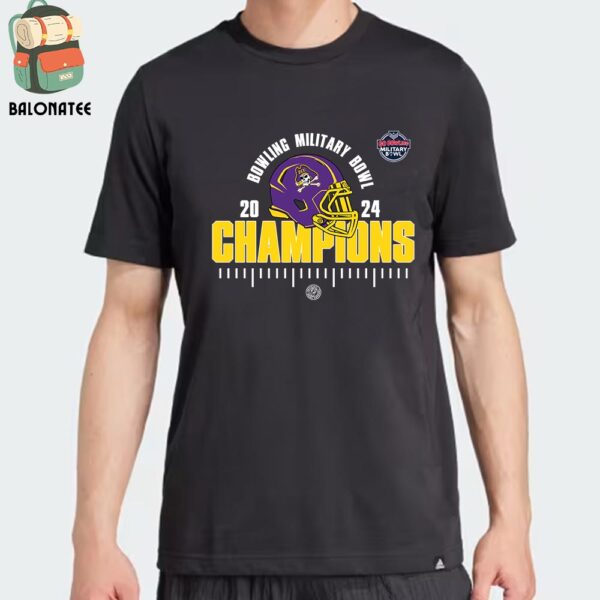 ECU Priates Is The 2024 Go Bowling Military Bowl Champions NCAA Football Division I Classic T-Shirt