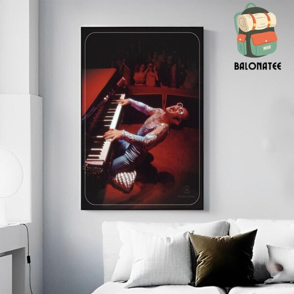 Elton John 1970s Live Limited-Edition Poster Merchandise Limited Wall Decor Poster Canvas