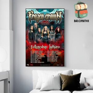 Frozen Crown War Hearts Tour 2025 Dates And Places List Wall Decor Poster Canvas