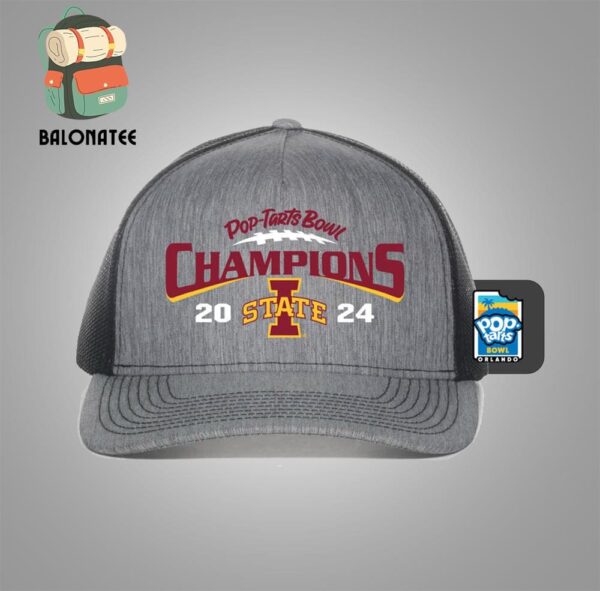 Iowa State Cyclones 2024 Pop-Tarts Bowl Champions Cap Merchandise Limited Snapback Classic Hat Cap