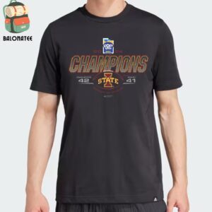 Iowa State Cyclones 2024 Pop-Tarts Bowl Champions Result Black Tee Merchandise Limited Classic T-Shirt