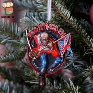 Iron Maiden The Trooper Hanging Christmas Merchandise Limited Gift For Xmas Ornament