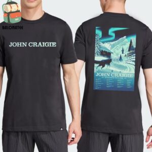 John Craige European Tour 2025 Poster Dates And Places List Two Sides Classic T-Shirt