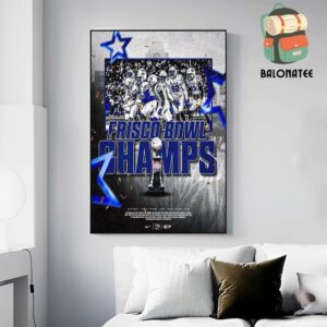 Memphis Tigers Is The Frisco Bowl Champions NCAA College Football Division I Wall Decor Poster Canvas