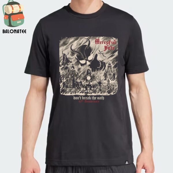 Mercyful Fate Don’t Break The Oath 40th Anniversary Collage Tee  Merch Limited Classic T-Shirt