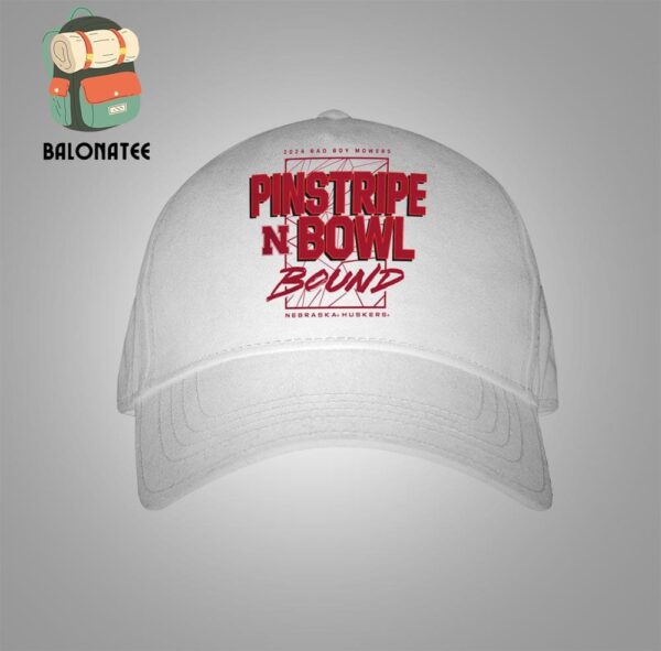 Nebraska Huskers 2024 Bad Boy Mowers Pinstripe Bowl Participant Tee Merchandise Limited Snapback Classic Hat Cap