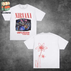 Nirvana Unplugged in New York 30th Anniversary Flower Tee Merchandise Limited Classic T-Shirt