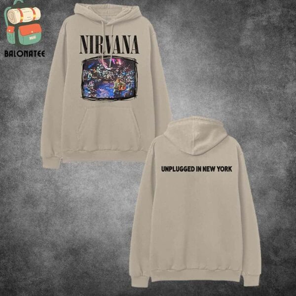 Nirvana Unplugged in New York 30th Anniversary Hoodie Merchandise Limited Two Sides Classic T-Shirt