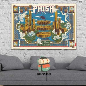 Phish Artwork Poster For New Year Run By Kampground Designs At Madison Square Garden NYC On December 28-31 2024 Wall Decor Poster Canvas