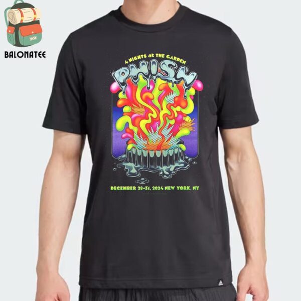 Phish Artwork Poster For New Year Run By Robert Beatty At Madison Square Garden NYC On December 28-31 2024 Classic T-Shirt