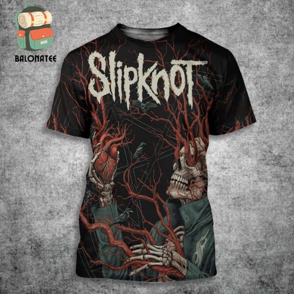 Slipknot 25th Anniversary Tour 2024 Poster At Leeds UK On December 14th 2024 All Over Print Shirt