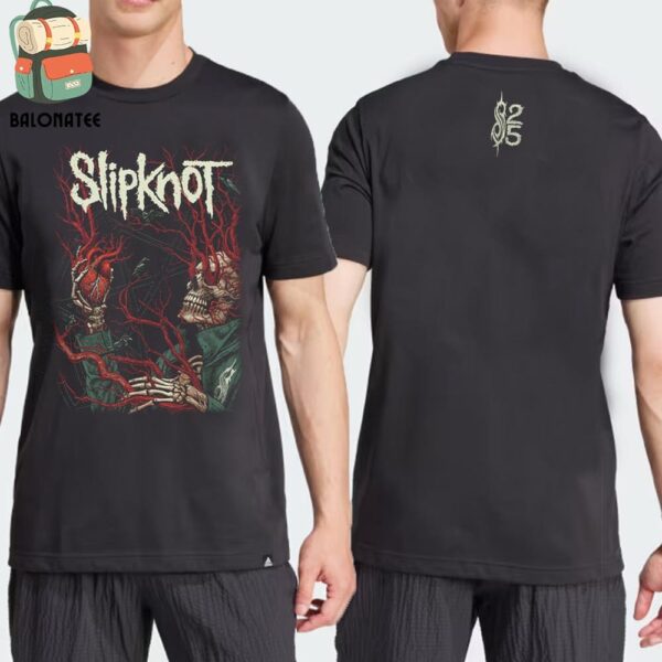 Slipknot 25th Anniversary Tour 2024 Tee At Leeds UK On December 14th 2024 Two Sides Classic T-Shirt