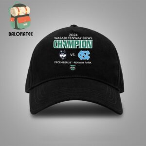 UConn Huskies Football 2024 Fenway Bowl Champion Merchandise Limited Snapback Classic Hat Cap