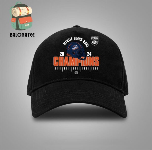 UTSA Roadrunners 2024 Myrtle Beach Bowl Champions College Football Snapback Classic Hat Cap