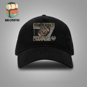 Vanderbilt Commodores 2024 Birmingham Bowl Champions Merch Limited Snapback Classic Hat Cap