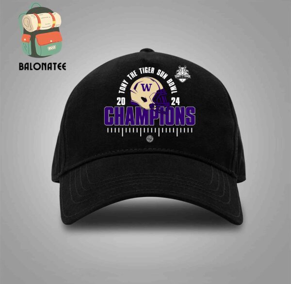 Washington Huskies Is The 2024 Tony The Tiger Sun Bowl Champions College Football Season 2024-2025 Snapback Classic Hat Cap