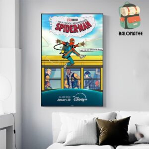 Your Friendly Neighborhood Spider Man Meet The New Hero On The Block On Disney Plus on January 29th 2025 Wall Decor Poster Canvas