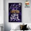 Tampa Bay Buccaneers Are The Kings Of The NFC South Champions NFL Season 2024-2025 Wall Decor Poster Canvas