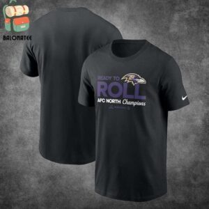 Baltimore Ravens Nike 2024 AFC North Division Champions Locker Room Trophy Collection Classic T-Shirt