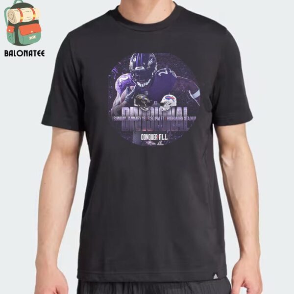 Baltimore Ravens Will Face Buffalo Bills At NFL Playoffs Divisional Round On Sunday January 19th 2025 Classic T-Shirt