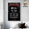 Joe Russo’s Almost Dead Event Poster At The Capitol Theatre Port Chester NY On January 17th To 19th 2025 Wall Decor Poster Canvas