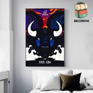 Buffalo Bills Versus Baltimore Ravens NFL Playoffs Divisional Round 2025 On January 19th 2025 Wall Decor Poster Canvas