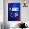 Washington Commanders Will Face Detroit Lions At NFL Playoffs Divisional Round On Saturday, January 18th 2025 Wall Decor Poster Canvas