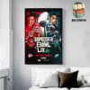 Philadelphia Eagles Will Face Kansas City Chiefs Run It Back At Super Bowl LIX NFL Season 2024-2025 Wall Decor Poster Canvas