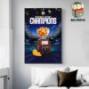 Notre Dame Fighting Irish Advanced To 2025 National Championship With 2025 Capital One Orange Bowl Champions Wall Decor Poster Canvas