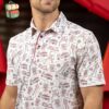 Captain America Stars Stripes And Shields RSVLTS All-Day Polo Shirt