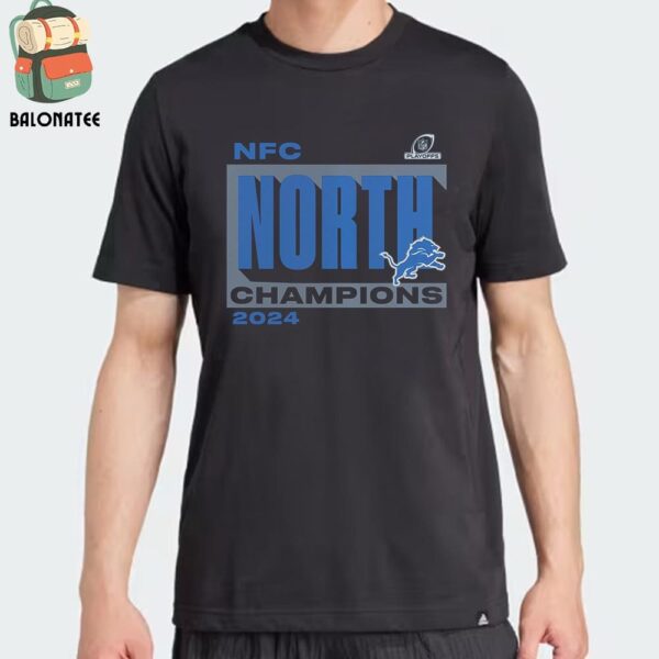 Detroit Lions 2024 NFC North Division Champions Conquer Merchandise Limited Classic T-Shirt