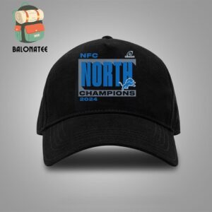 Detroit Lions 2024 NFC North Division Champions Conquer Merchandise Limited Snapback Classic Hat Cap