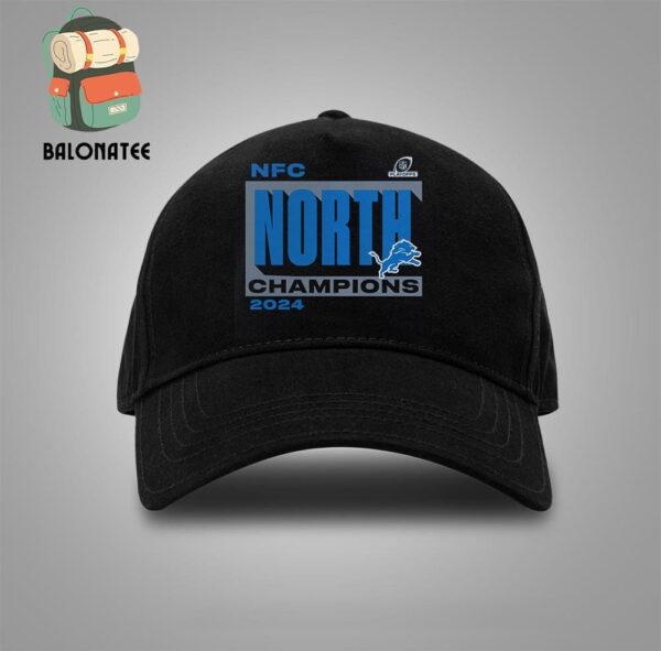 Detroit Lions 2024 NFC North Division Champions Conquer Merchandise Limited Snapback Classic Hat Cap