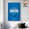 Tampa Bay Buccaneers Authentic 2024 NFC South Division Champions Poster Merchandise Limited Wall Decor Poster Canvas