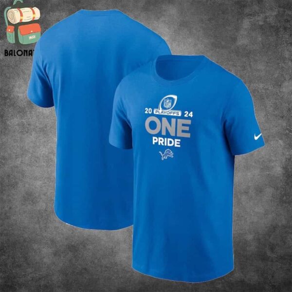 Detroit Lions Nike One Pride 2024 NFL Playoffs Merchandise Limited Classic T-Shirt