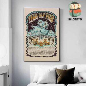 Dogs In A Pile Official Poster For Winter Tour 2025 Dates And Places List Wall Decor Poster Canvas