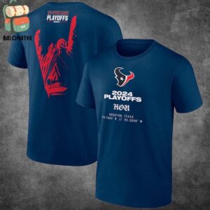 Houston Texans 2024 NFL Playoffs H-Town Made Merchandise Limited Two Sides Classic T-Shirt